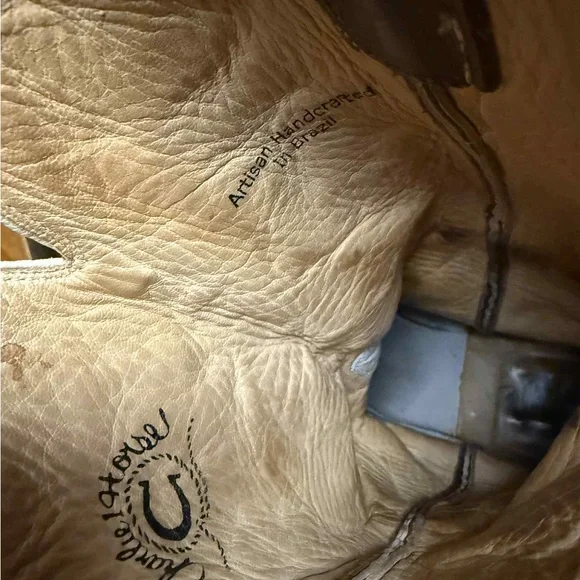 Brown and Cream Charlie 1 Horse Western Cowboy Boots - Picture 10 of 10